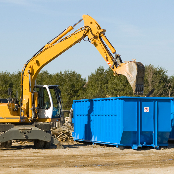 can i choose the location where the residential dumpster will be placed in Oak Valley